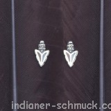 Schne Navajo Ohrringe mit Pfeilspitzenmotiv aus Sterlingsilber