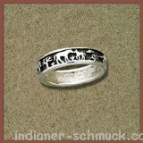 Indianer Ring Pferde Story Silber