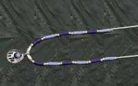 Kette Brentatze aus Sterlingsilber blau/hellblau