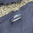 Schner Ring hellblau, blau aus Sterlingsilber